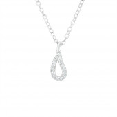 Lantisor din argint TearDrop cu zirconii DiAmanti DIA40249